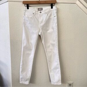 Everlane Mid Rise Skinny Ankle Jeans High Stretch White size 27